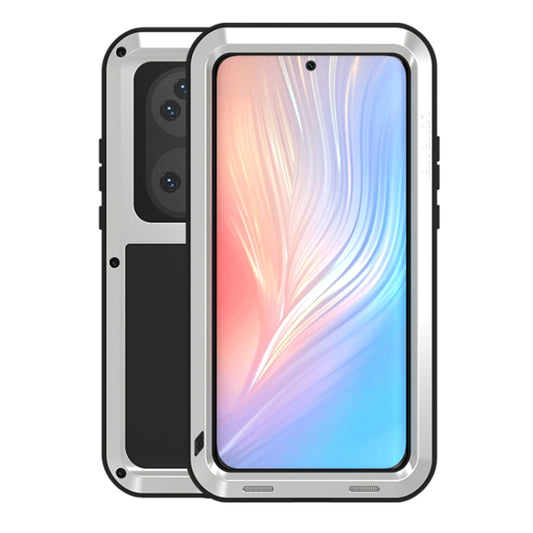 For Huawei P50 Pro LOVE MEI Metal Shockproof Waterproof Dustproof Protective Phone Case without Glass(Silver) - Huawei Cases by LOVE MEI | Online Shopping South Africa | PMC Jewellery