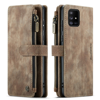 For Samsung Galaxy A51 4G CaseMe-C30 Multifunctional Horizontal Flip PU + TPU Phone Case(Brown) - Galaxy Phone Cases by CaseMe | Online Shopping South Africa | PMC Jewellery | Buy Now Pay Later Mobicred