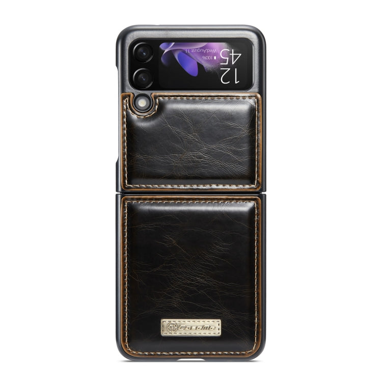 For Samsung Galaxy Z Flip3 5G CaseMe 003 Crazy Horse Texture Horizontal Flip Leather Phone Case(Coffee) - Galaxy Phone Cases by CaseMe | Online Shopping South Africa | PMC Jewellery | Buy Now Pay Later Mobicred