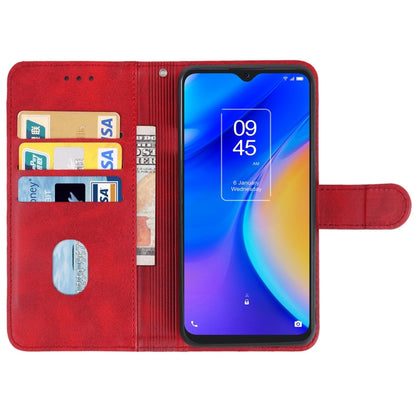 Leather Phone Case For TCL 20 SE(Red) - More Brand by PMC Jewellery | Online Shopping South Africa | PMC Jewellery | Buy Now Pay Later Mobicred