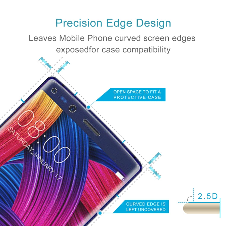 10 PCS 0.26mm 9H 2.5D Tempered Glass Film For Doogee MIX 2 - For Doogee by PMC Jewellery | Online Shopping South Africa | PMC Jewellery | Buy Now Pay Later Mobicred