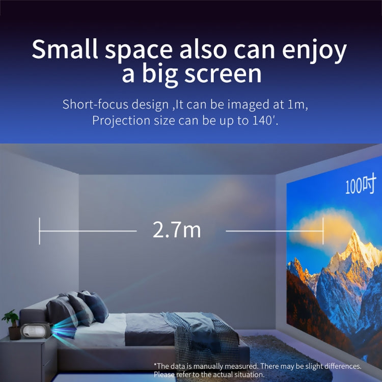 T7 1920x1080P 200 ANSI Portable Home Theater LED HD Digital Projector, Same Screen Version, AU Plug(Black) - LED Projector by PMC TechLife | Online Shopping South Africa | PMC TechLife | Buy Now Pay Later Mobicred