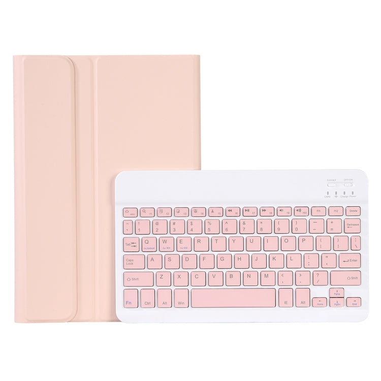 AHV7 Lambskin Texture Ultra-thin Bluetooth Keyboard Leather Tablet Case For Honor Tablet V7 Pro(Pink) - Huawei Keyboard by PMC Jewellery | Online Shopping South Africa | PMC Jewellery