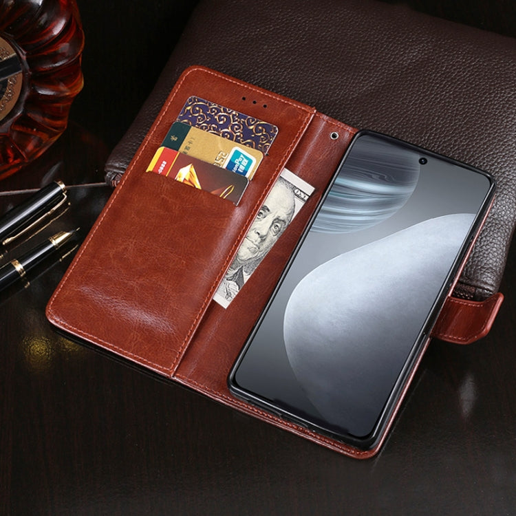 For Cubot X50 idewei Crazy Horse Texture Leather Case with Holder & Card Slots & Wallet(Sky Blue) - More Brand by idewei | Online Shopping South Africa | PMC Jewellery | Buy Now Pay Later Mobicred