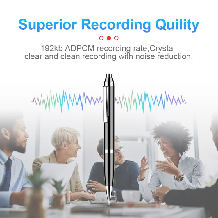Q90 Intelligent HD Digital Noise Reduction Recording Pen, Capacity:4GB(Black) - Recording Pen by PMC TechLife | Online Shopping South Africa | PMC TechLife | Buy Now Pay Later Mobicred