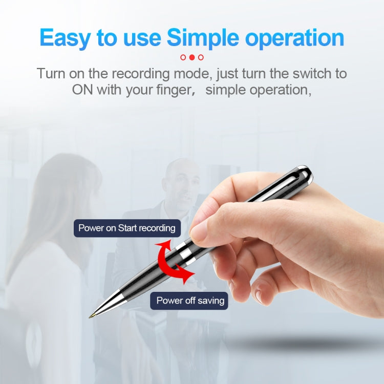 Q96 Intelligent HD Digital Noise Reduction Recording Pen, Capacity:4GB(Black) - Recording Pen by PMC TechLife | Online Shopping South Africa | PMC TechLife | Buy Now Pay Later Mobicred