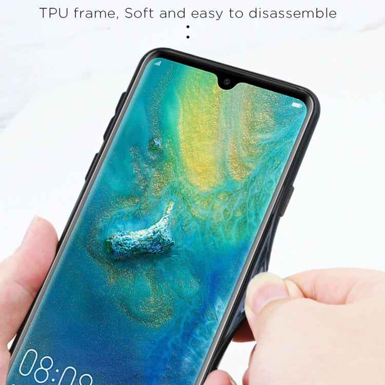 For Huawei P30 Gradient Color Glass Case(Blue) - Huawei Cases by PMC Jewellery | Online Shopping South Africa | PMC Jewellery