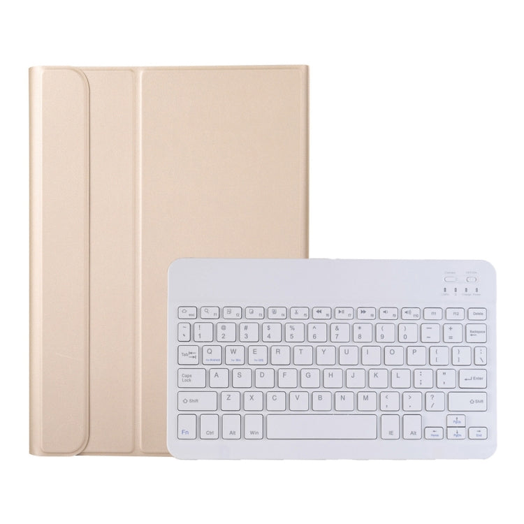 A08 Ultra-thin Bluetooth Keyboard Leather Case For Samsung Galaxy Tab A8 2021 SM-X205 / SM-X200(Gold) - Samsung Keyboard by PMC Jewellery | Online Shopping South Africa | PMC Jewellery