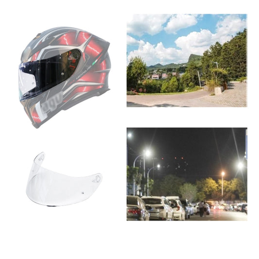 Motorcycle Helmet Visor Anti-UV Wind Shield Lens For AGV K1 / K3SV / K5(Transparent) - Helmets by PMC Jewellery | Online Shopping South Africa | PMC Jewellery | Buy Now Pay Later Mobicred