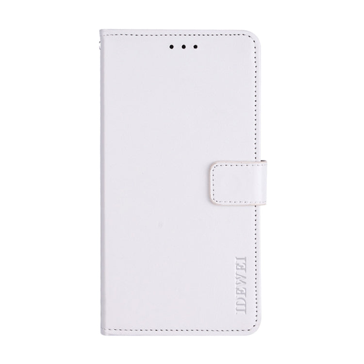 For TCL 20 R 5G idewei Crazy Horse Texture Leather Phone Case(White) - More Brand by idewei | Online Shopping South Africa | PMC Jewellery | Buy Now Pay Later Mobicred