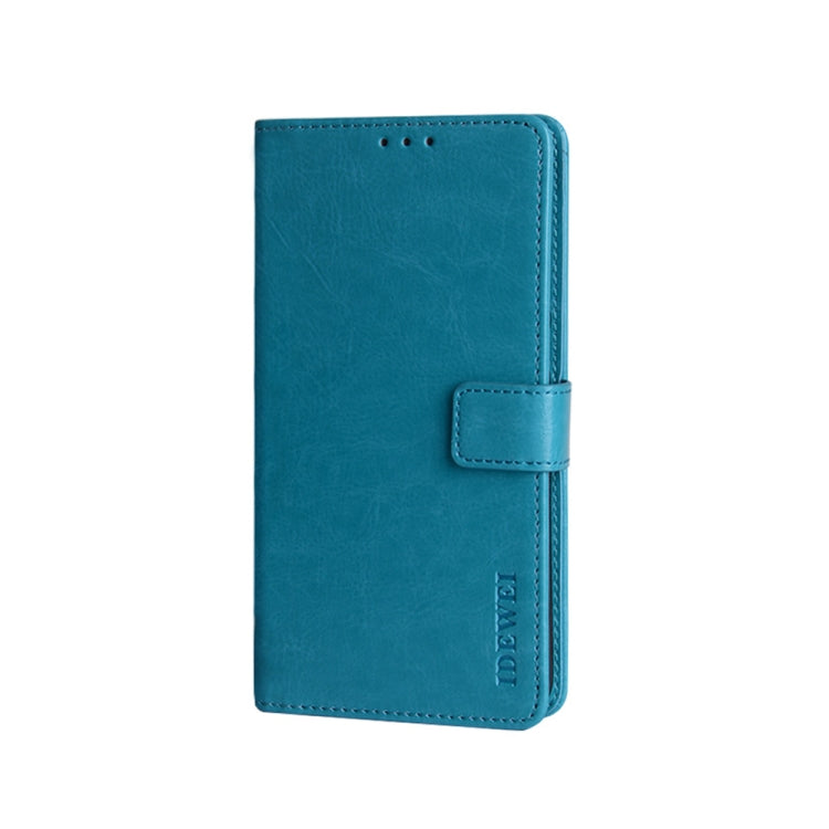 For Umidigi Bison X10 idewei Crazy Horse Texture Leather Phone Case(Sky Blue) - More Brand by idewei | Online Shopping South Africa | PMC Jewellery | Buy Now Pay Later Mobicred