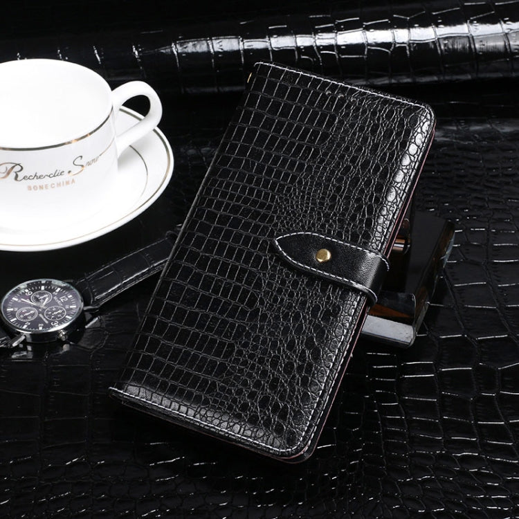 For Umidigi Bison X10 idewei Crocodile Texture Horizontal Flip Phone Leather Phone Case(Black) - free shipping - PMC Jewellery - Order now!