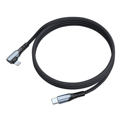 A6 PD 20W USB-C / Type-C to 8 Pin Elbow Data Cable for iPhone, iPad, Length:1m(Grey) - Normal Style Cable by PMC Jewellery | Online Shopping South Africa | PMC Jewellery | Buy Now Pay Later Mobicred