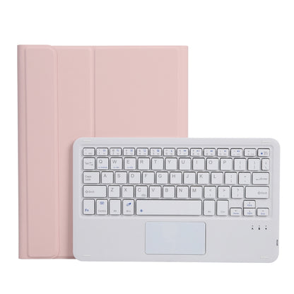 A07B-A Lambskin Texture Square Keycap Bluetooth Keyboard Leather Case with Touch Control For iPad 9.7 2018 & 2017 / Pro 9.7 inch / Air 2(Pink) - Universal by PMC Jewellery | Online Shopping South Africa | PMC Jewellery