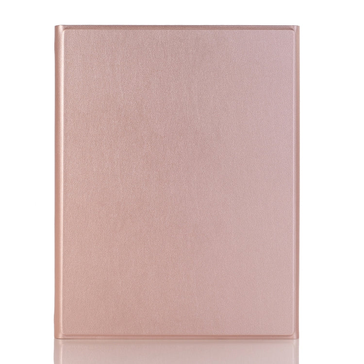 A102B-A Lambskin Texture Square Keycap Bluetooth Keyboard Leather Case with Touch Control For iPad Pro 10.5 inch / 10.2 2021 & 2020 & 2019 / Air 3(Rose Gold) - Universal by PMC Jewellery | Online Shopping South Africa | PMC Jewellery