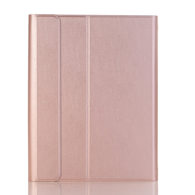 A102B-A Lambskin Texture Square Keycap Bluetooth Keyboard Leather Case with Touch Control For iPad Pro 10.5 inch / 10.2 2021 & 2020 & 2019 / Air 3(Rose Gold) - Universal by PMC Jewellery | Online Shopping South Africa | PMC Jewellery