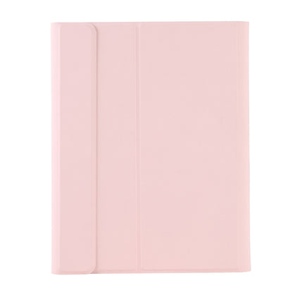 A102B-A Lambskin Texture Square Keycap Bluetooth Keyboard Leather Case with Touch Control For iPad Pro 10.5 inch / 10.2 2021 & 2020 & 2019 / Air 3(Pink) - Universal by PMC Jewellery | Online Shopping South Africa | PMC Jewellery