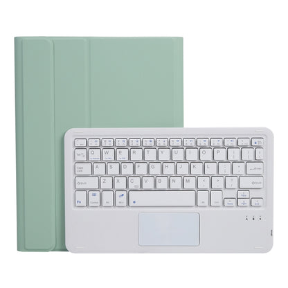 A11B-A Lambskin Texture Square Keycap Bluetooth Keyboard Leather Case with Touch Control For iPad Air 4 2020 10.9 / Pro 11 inch 2021 & 2020 & 2018(Light Green) - Universal by PMC Jewellery | Online Shopping South Africa | PMC Jewellery