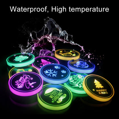 Car AcrylicColorful USB Charger Water Cup Groove LED Atmosphere Light(Glove) - Car Drink Holders by PMC Jewellery | Online Shopping South Africa | PMC Jewellery | Buy Now Pay Later Mobicred