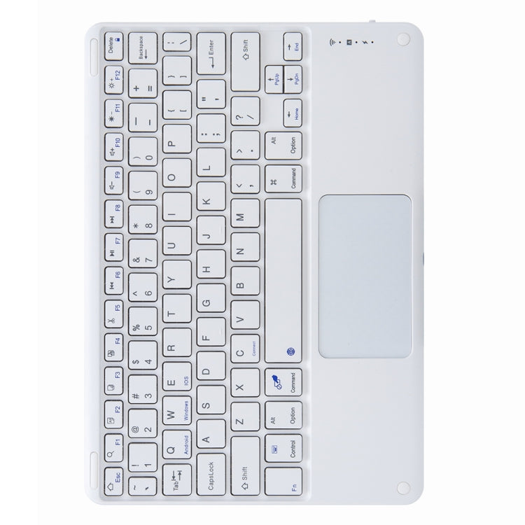H-102C Touch Bluetooth Keyboard Leather Case with Rear Three-fold Holder For iPad 10.2 2020 & 2019 / Pro 10.5 inch(Pink Blue) - Universal by PMC TechLife | Online Shopping South Africa | PMC TechLife