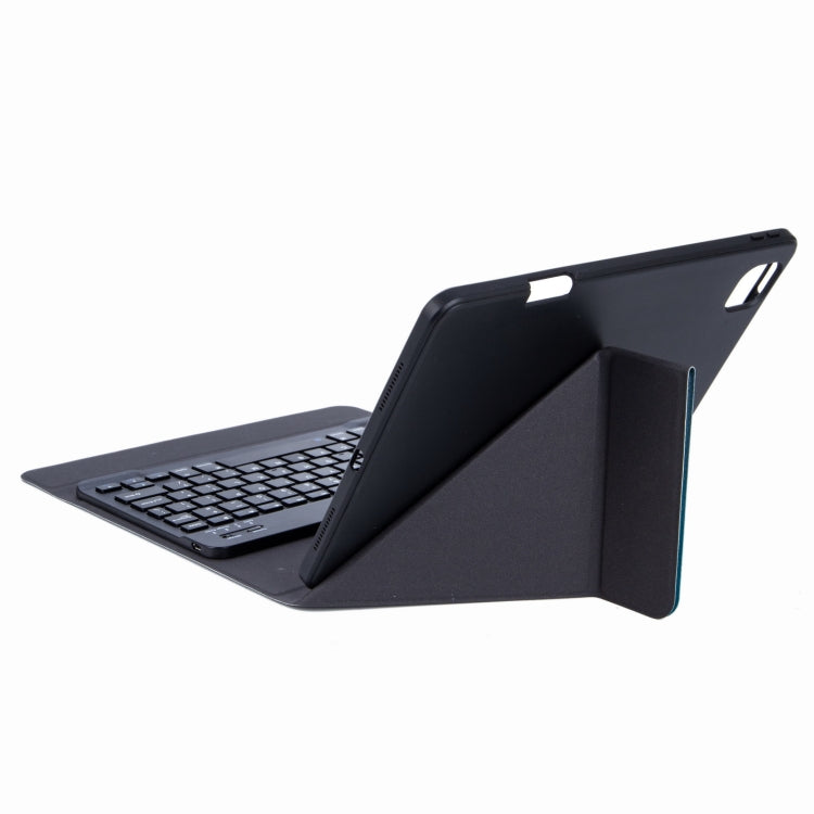 H-102S Monochrome Backlight Bluetooth Keyboard Leather Case with Rear Three-fold Holder For iPad 10.2 2020 & 2019 / Pro 10.5 inch(Black) - Universal by PMC Jewellery | Online Shopping South Africa | PMC Jewellery