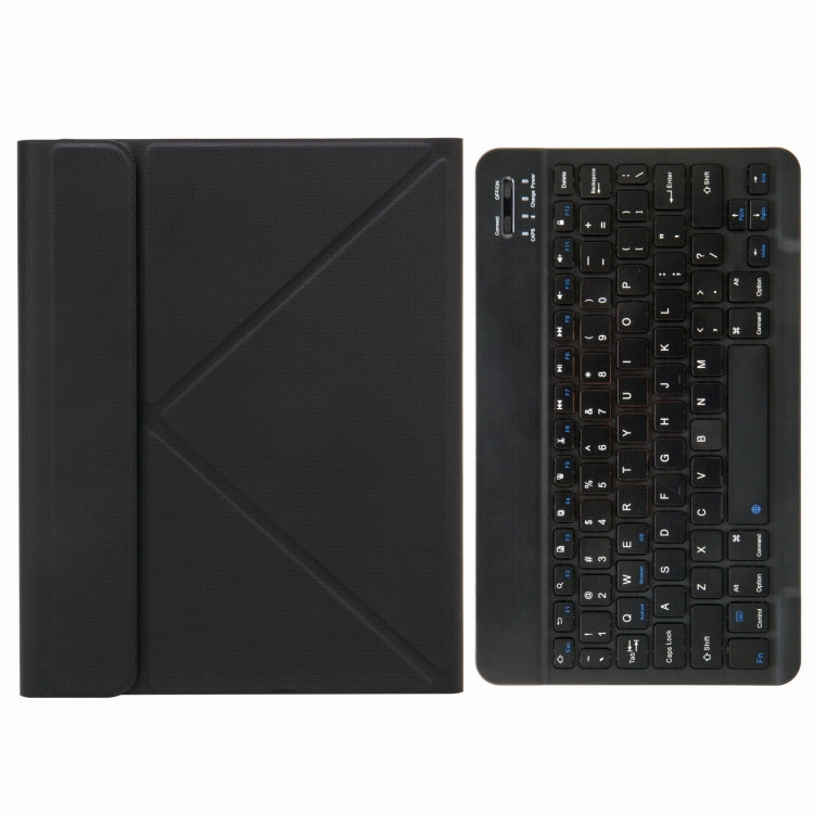 H-102 Bluetooth Keyboard Leather Case with Rear Three-fold Holder For iPad 10.2 2020 & 2019 / Pro 10.5 inch(Black) - Universal by PMC TechLife | Online Shopping South Africa | PMC TechLife