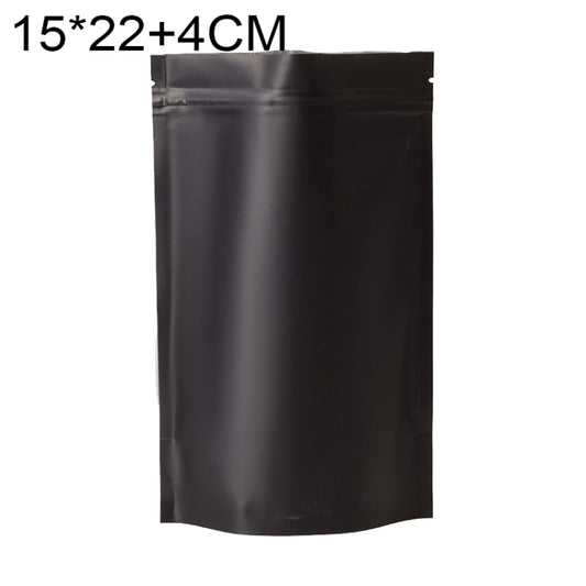 100 PCS/Set Matte Aluminum Foil Snack Stand-up Pouch, Size:15x22+4cm(Black) - Preservation Supplies by PMC Jewellery | Online Shopping South Africa | PMC Jewellery | Buy Now Pay Later Mobicred