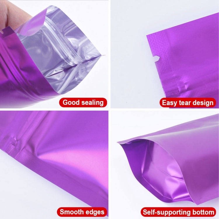 100 PCS/Set Matte Aluminum Foil Snack Stand-up Pouch, Size:18x26+4cm(Pink) - Preservation Supplies by PMC TechLife | Online Shopping South Africa | PMC TechLife | Buy Now Pay Later Mobicred