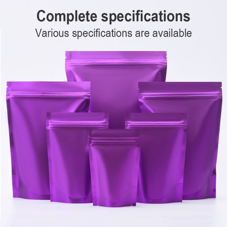 100 PCS/Set Matte Aluminum Foil Snack Stand-up Pouch, Size:20x30+5cm(Black) - Preservation Supplies by PMC TechLife | Online Shopping South Africa | PMC TechLife | Buy Now Pay Later Mobicred