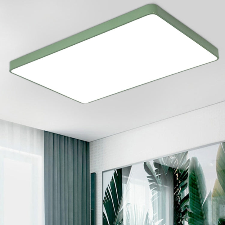 Macaron LED Rectangle Ceiling Lamp, 3-Colors Light, Size:88x62cm(White) - Celling Lights & Chandeliers by PMc TechLife | Online Shopping South Africa | PMc TechLife | Buy Now Pay Later Mobicred