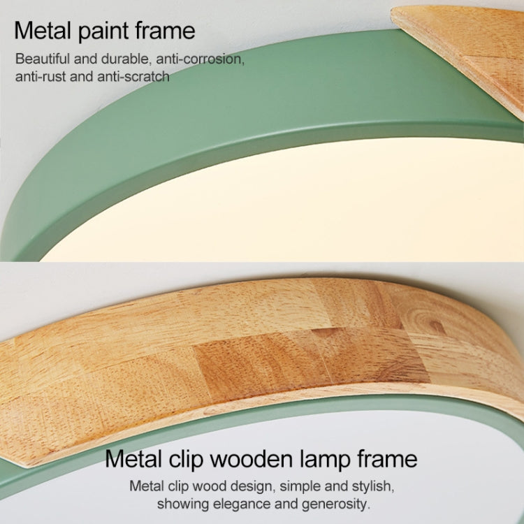 Wood Macaron LED Round Ceiling Lamp, White Light, Size:30cm(White) - Celling Lights & Chandeliers by PMc TechLife | Online Shopping South Africa | PMc TechLife | Buy Now Pay Later Mobicred