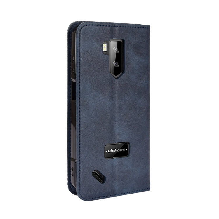 For Ulefone Armor X9 Magnetic Buckle Retro Texture Leather Case(Blue) - Ulefone Cases by PMC Jewellery | Online Shopping South Africa | PMC Jewellery | Buy Now Pay Later Mobicred