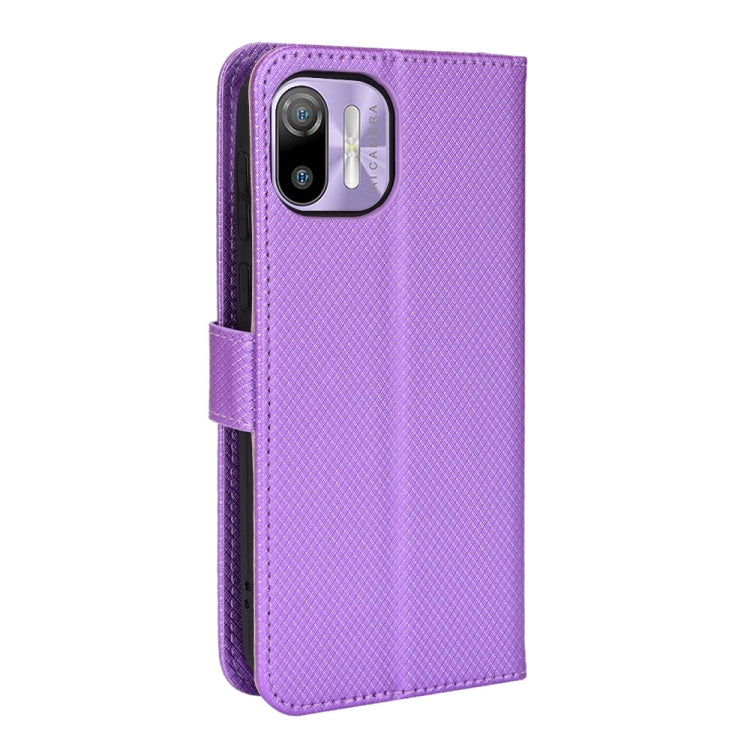 For Ulefone Note 6/ Note 6P Diamond Texture Leather Phone Case(Purple) - Ulefone Cases by PMC Jewellery | Online Shopping South Africa | PMC Jewellery | Buy Now Pay Later Mobicred