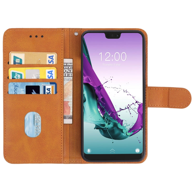 Leather Phone Case For Doogee N10(Brown) - More Brand by PMC Jewellery | Online Shopping South Africa | PMC Jewellery | Buy Now Pay Later Mobicred