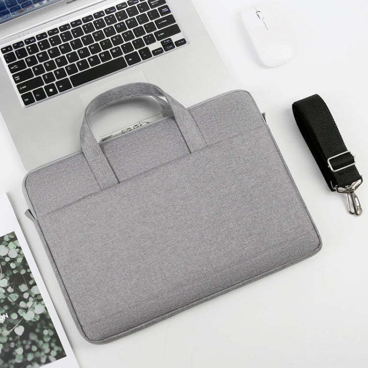 P310 Waterproof Oxford Cloth Laptop Handbag For 15 inch(Grey) - 15 inch by PMC Jewellery | Online Shopping South Africa | PMC Jewellery | Buy Now Pay Later Mobicred