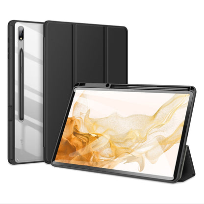 For Samsung Galaxy Tab S8/S7 DUX DUCIS TOBY Series Horizontal Flip Tablet Case(Black) - Galaxy Tab S8 Cases by DUX DUCIS | Online Shopping South Africa | PMC Jewellery | Buy Now Pay Later Mobicred