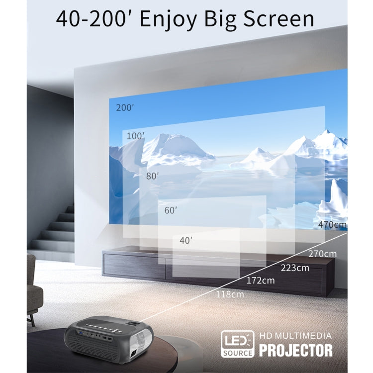 T7i 720P 200 ANSI Home Theater LED HD Digital Projector, Basic Version, AU Plug(Silver Grey) - free shipping - PMC TechLife - Order now!