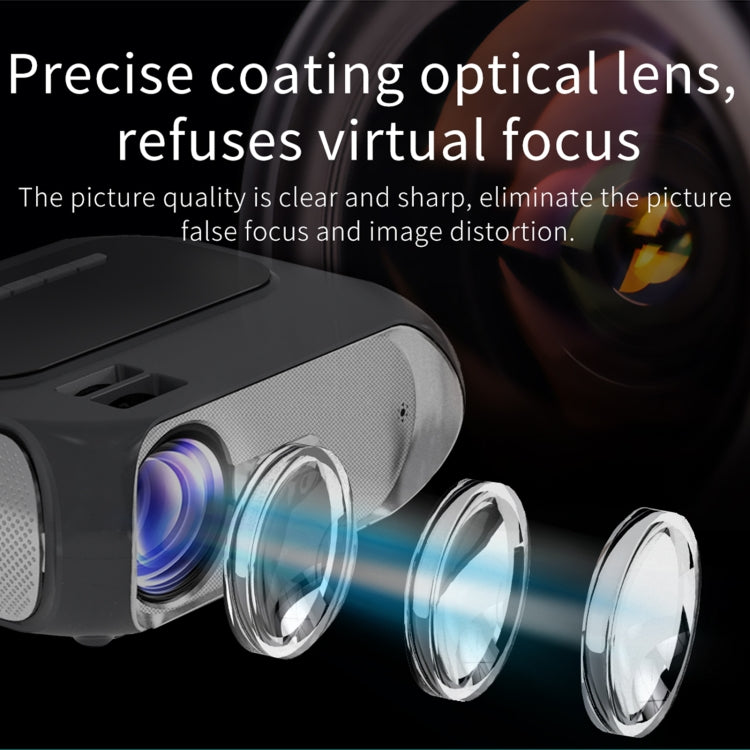 T7i 720P 200 ANSI Home Theater LED HD Digital Projector, Same Screen Version, US Plug(Silver Grey) - LED Projector by PMC TechLife | Online Shopping South Africa | PMC TechLife | Buy Now Pay Later Mobicred