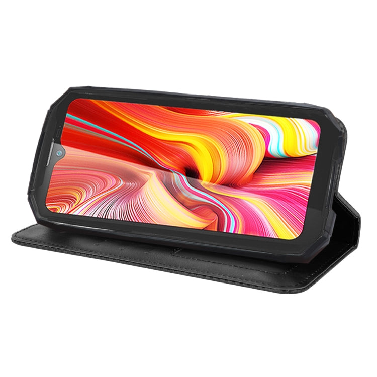 For Doogee S96 Pro Magnetic Buckle Retro Texture Leather Phone Case(Black) - Doogee Cases by PMC TechLife | Online Shopping South Africa | PMC TechLife | Buy Now Pay Later Mobicred