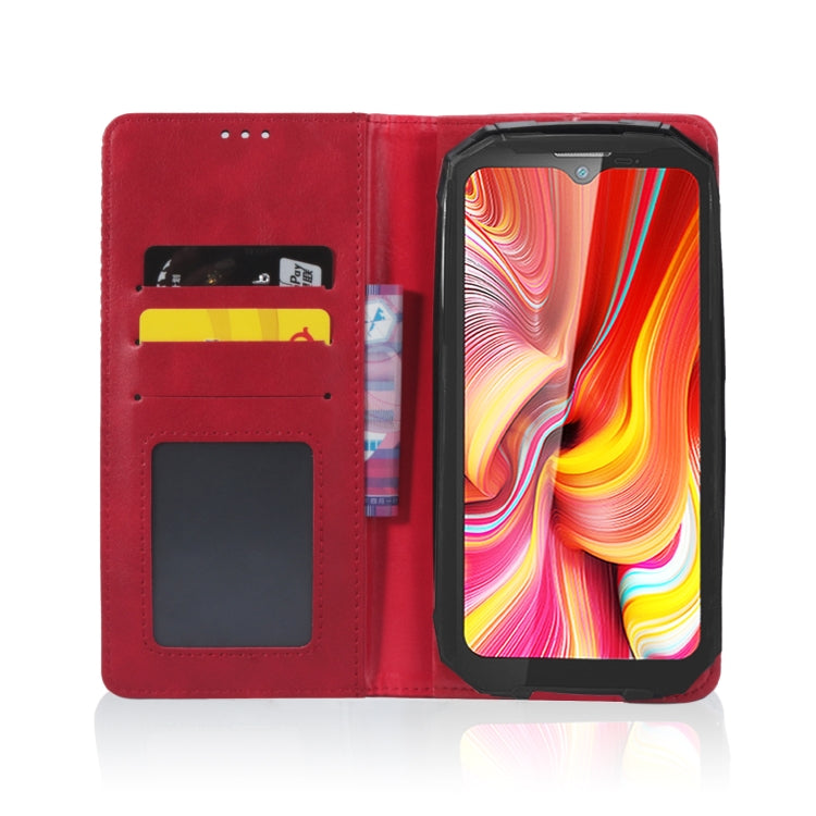 For Doogee S96 Pro Magnetic Buckle Retro Texture Leather Phone Case(Red) - Doogee Cases by PMC TechLife | Online Shopping South Africa | PMC TechLife | Buy Now Pay Later Mobicred