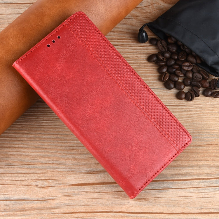 For Doogee S96 Pro Magnetic Buckle Retro Texture Leather Phone Case(Red) - Doogee Cases by PMC TechLife | Online Shopping South Africa | PMC TechLife | Buy Now Pay Later Mobicred