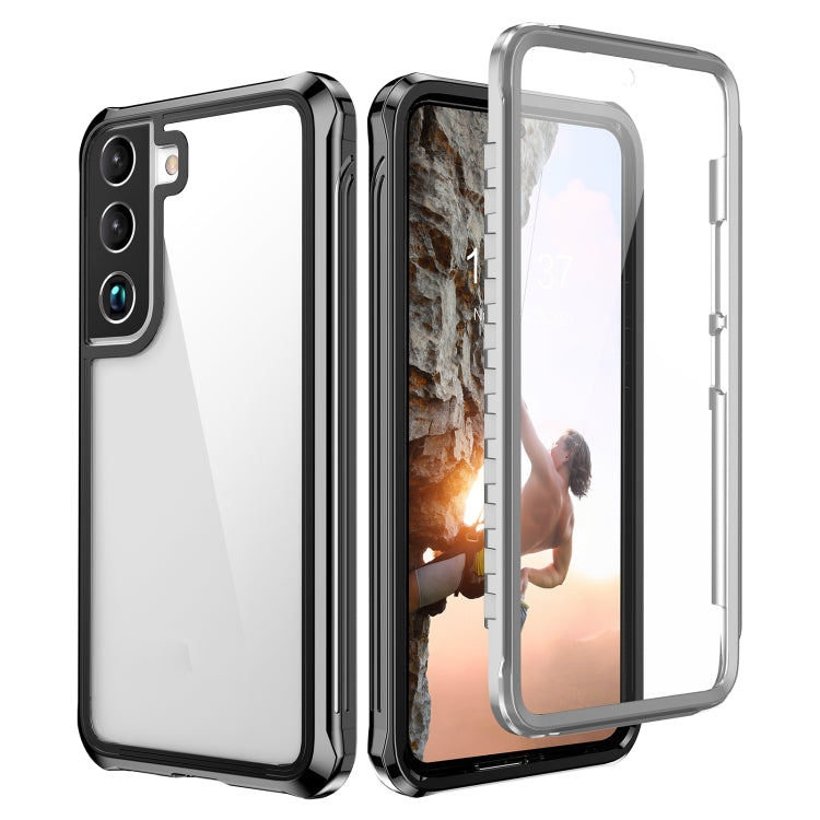 For Samsung Galaxy S22 5G RedPepper Transparent Dot Shockproof Waterproof PC + TPU Phone Case(Black) - free shipping - PMc TechLife - Order now!