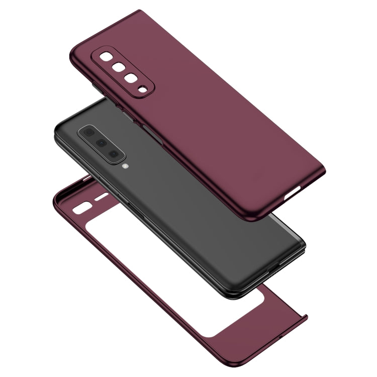 For Samsung Galaxy Fold Armor Foldable Phone Case(Wine Red) - Galaxy Phone Cases by PMC Jewellery | Online Shopping South Africa | PMC Jewellery