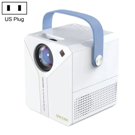 Q96 E300 Intelligent Portable HD 4K Projector, US Plug, Specification:Android Version(White) - Mini Projector by PMC Jewellery | Online Shopping South Africa | PMC Jewellery | Buy Now Pay Later Mobicred