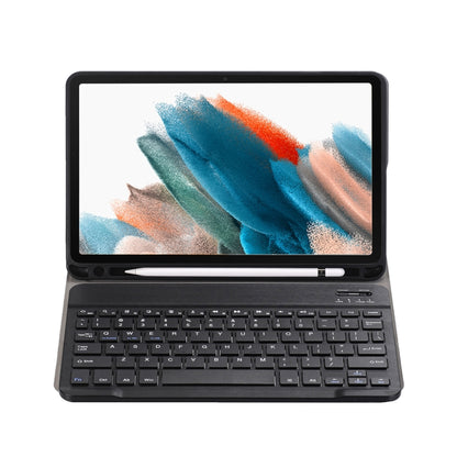 A08B Bluetooth Keyboard Leather Case with Holder & TPU Pen Slot For Samsung Galaxy Tab A8 10.5 2021 SM-X205 / SM-X200(Black) - Samsung Keyboard by PMC Jewellery | Online Shopping South Africa | PMC Jewellery