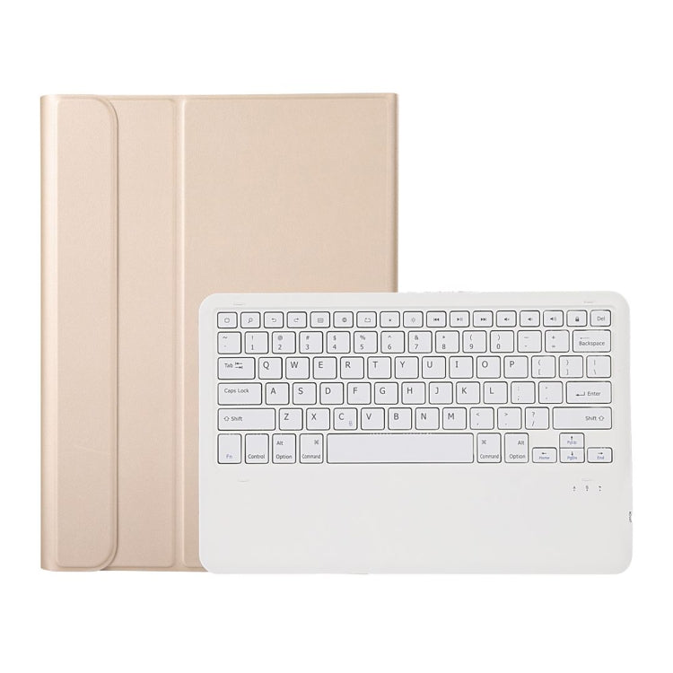 A800B Split Bluetooth Keyboard Leather Case with Holder & Pen Slot For Samsung Galaxy Tab S8+ X800(Gold) - Samsung Keyboard by PMC TechLife | Online Shopping South Africa | PMC TechLife