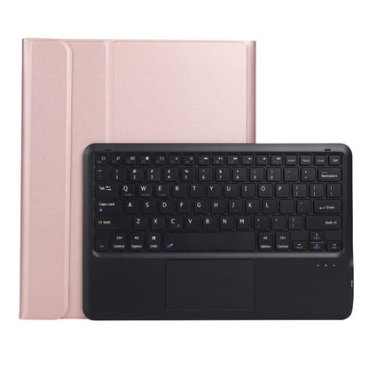 A800B-A Split Bluetooth Keyboard Leather Case with Holder & Pen Slot & Touchpad For Samsung Galaxy Tab S8+ X800(Rose Gold) - Samsung Keyboard by PMC Jewellery | Online Shopping South Africa | PMC Jewellery