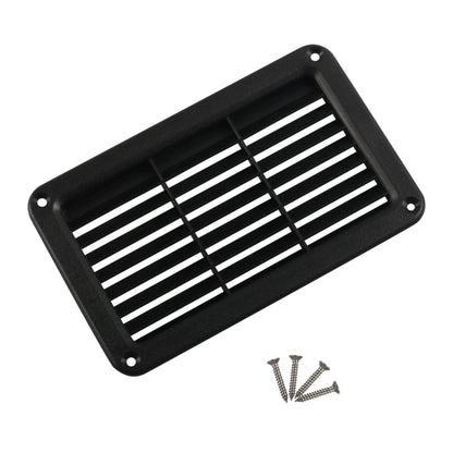 A6789 193x122mm RV / Bus Oblique Louver Outlet Panel with Screws(Black) - Air Conditioning System by PMC Jewellery | Online Shopping South Africa | PMC Jewellery