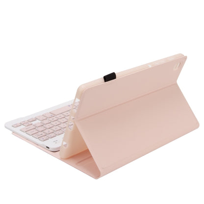 A220 Candy Color TPU Detachable Bluetooth Keyboard Leather Case with Bracket For Samsung Galaxy Tab A7 Lite 8.7 T220 / T225(Pink) - Samsung Keyboard by PMC Jewellery | Online Shopping South Africa | PMC Jewellery