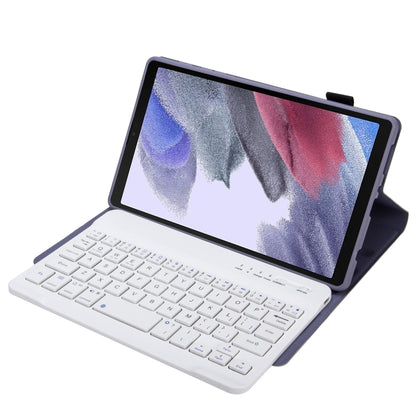 A220 Candy Color TPU Detachable Bluetooth Keyboard Leather Case with Bracket For Samsung Galaxy Tab A7 Lite 8.7 T220 / T225(Purple) - Samsung Keyboard by PMC Jewellery | Online Shopping South Africa | PMC Jewellery